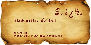 Stefanits Ábel névjegykártya